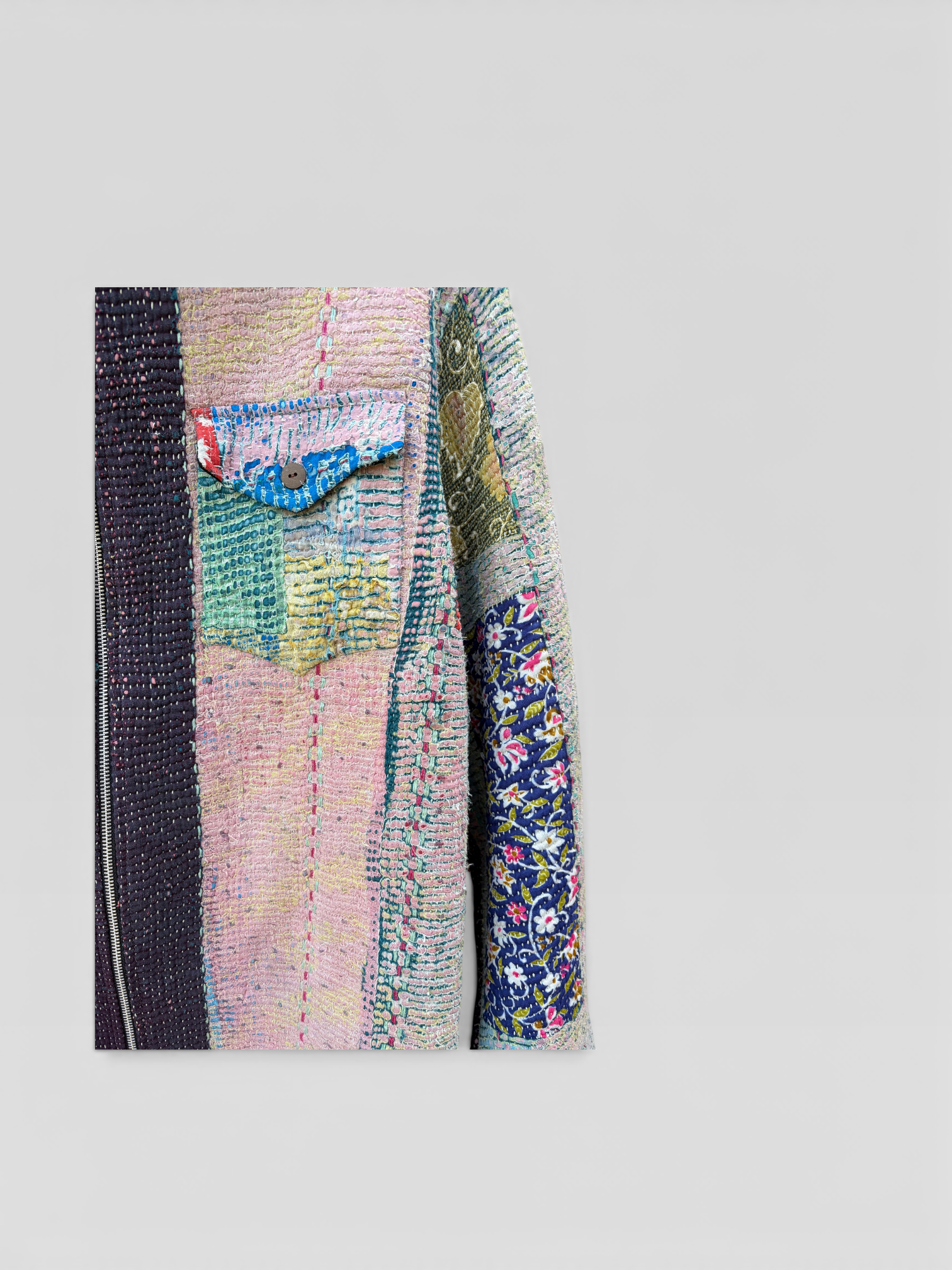 Painterly Kantha Jacket No. XVIII — One of One