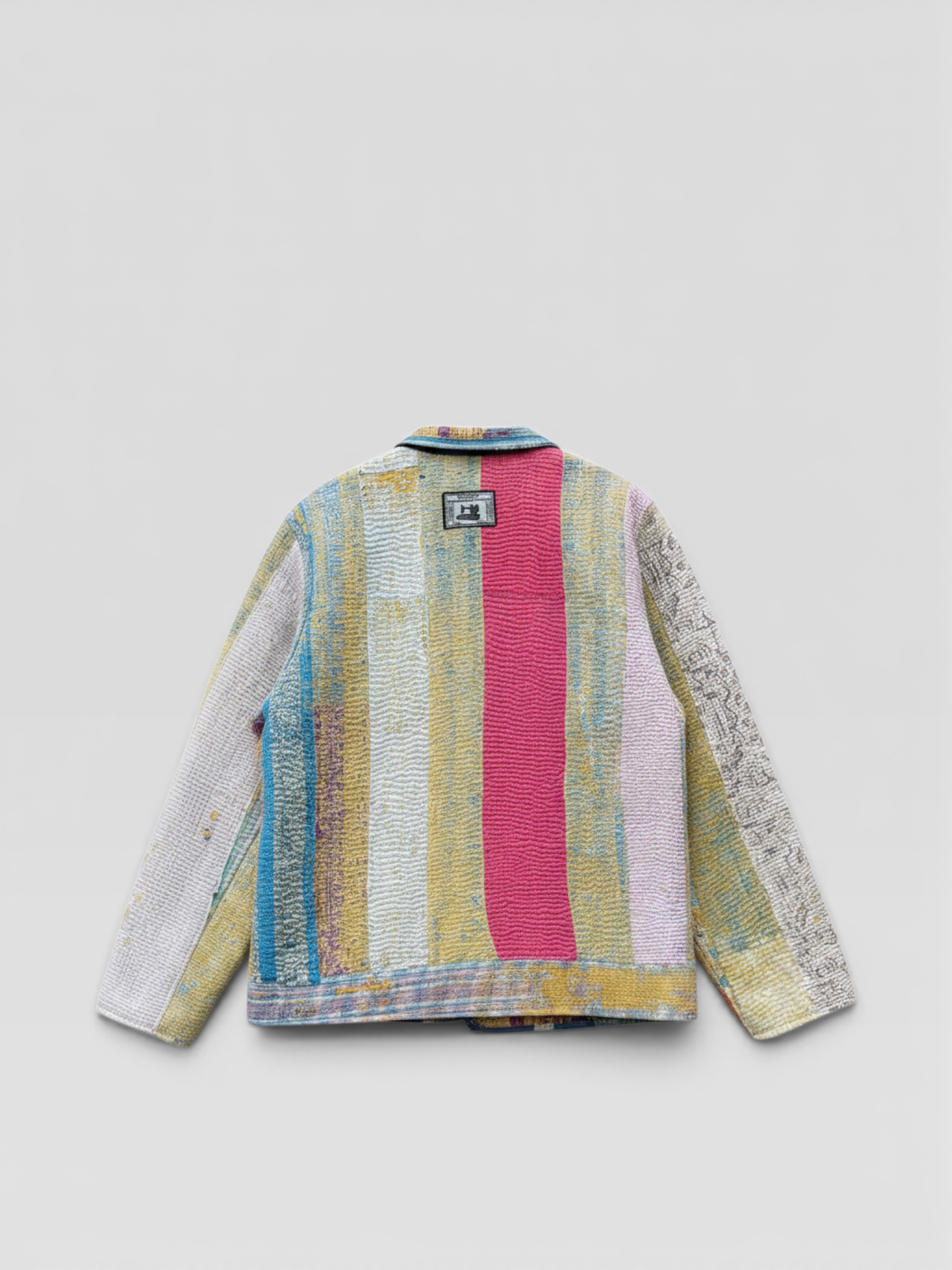 Sun-Washed Stripe Kantha Jacket No. XXV — One of One
