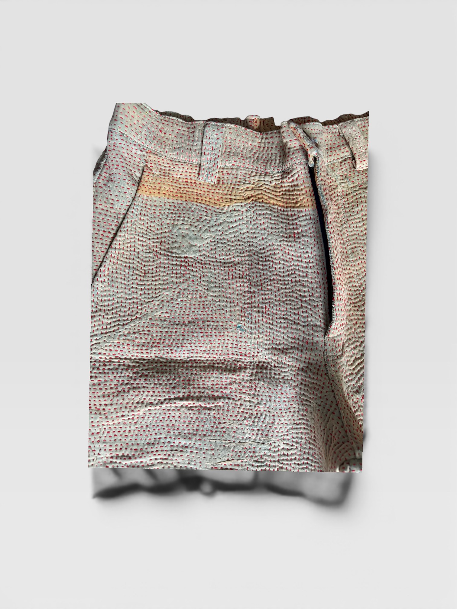 Ecru Kantha Trousers No. XXVIII — One of One