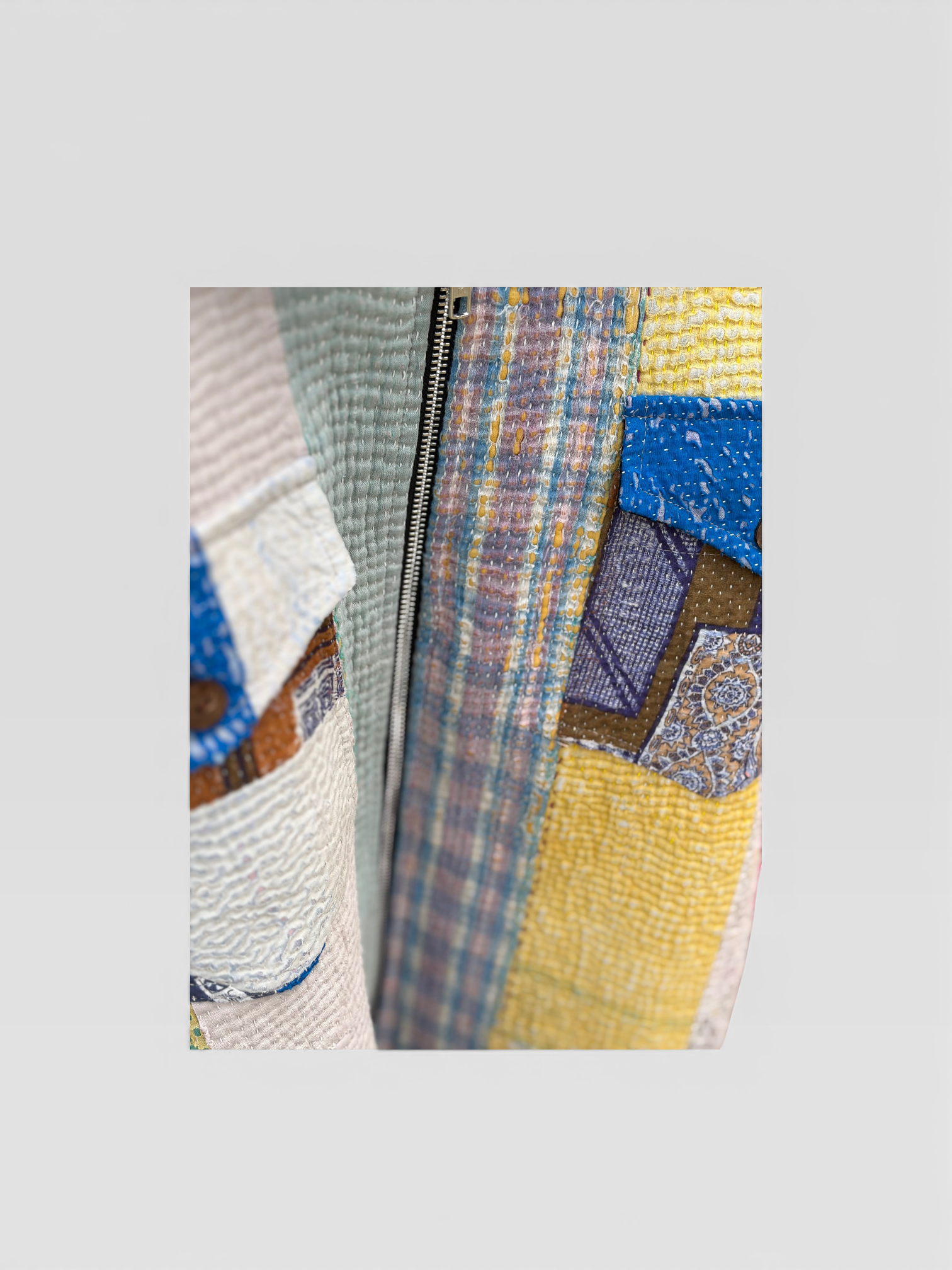Bold Patchwork Kantha Jacket No. XXIII — One of One