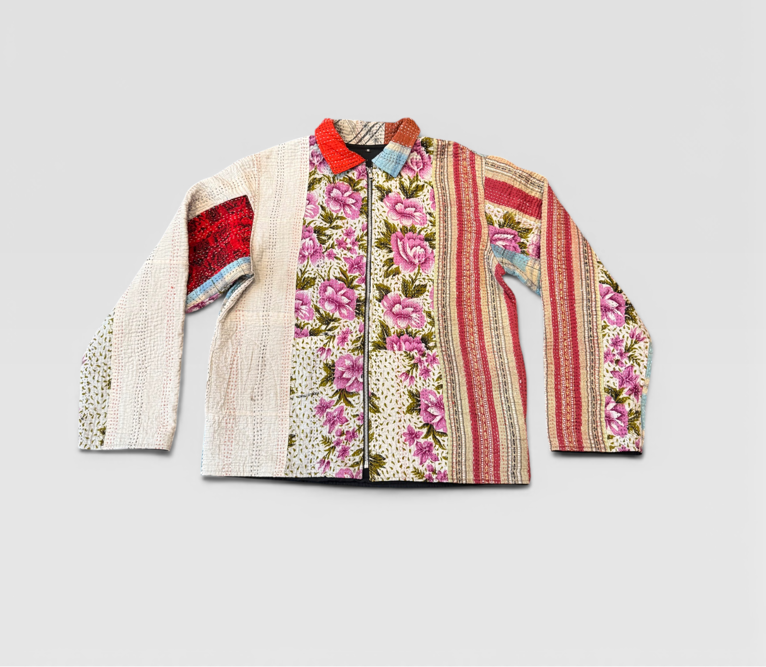 Floral Patchwork Kantha Jacket No. LX — One of One