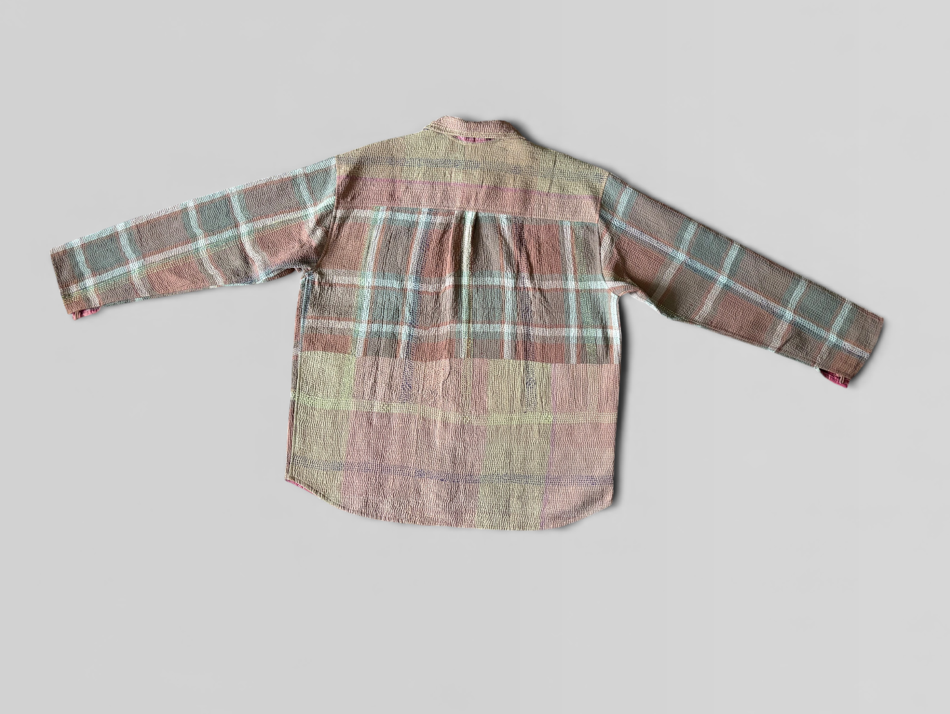 Pastel Patchwork Kantha Overshirt No. XLII — One of One