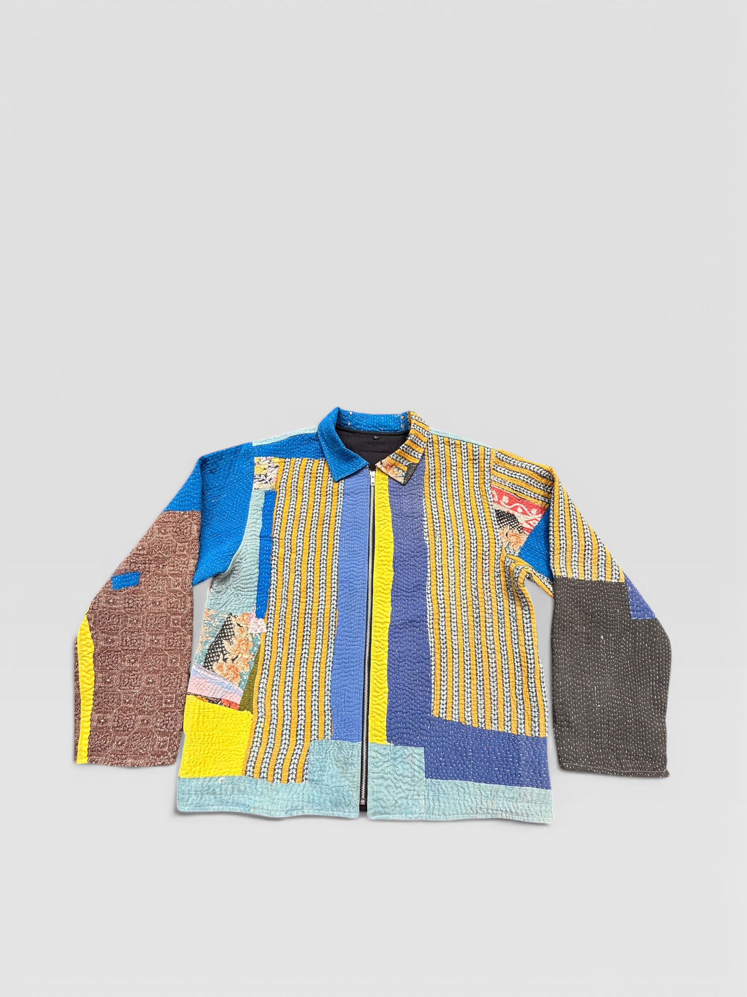 Statement Patchwork Kantha Jacket No. LIV — One of One