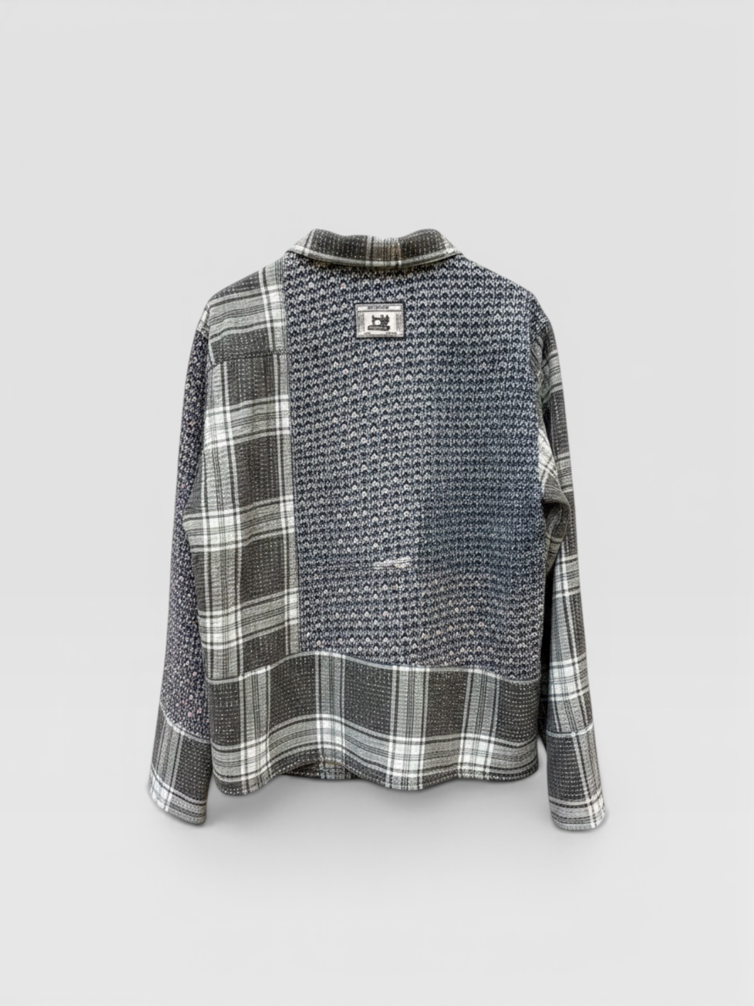 Indigo Contrast Kantha Jacket No. XXII — One of One