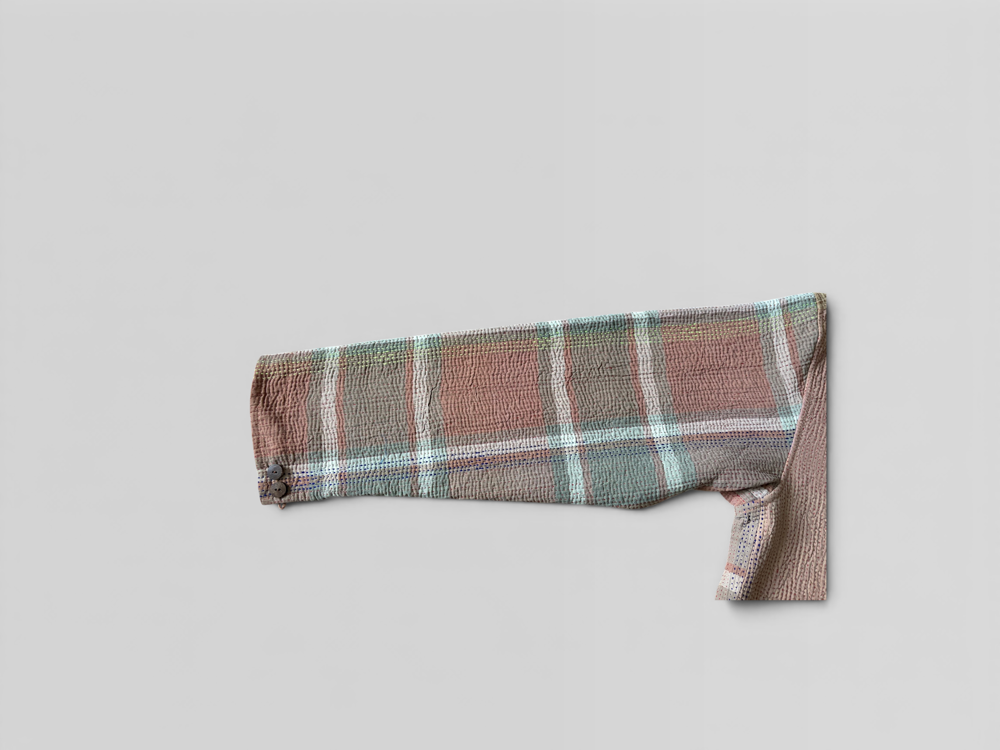 Pastel Patchwork Kantha Overshirt No. XLII — One of One