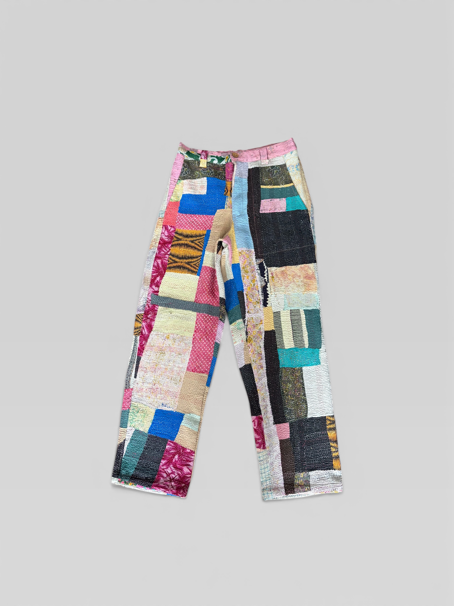 Patchwork Kantha Trousers No. LVII — One of One